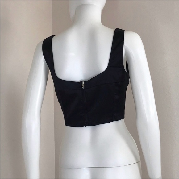 NIA L Lera Corset crop top satin crop top - Picture 8 of 13